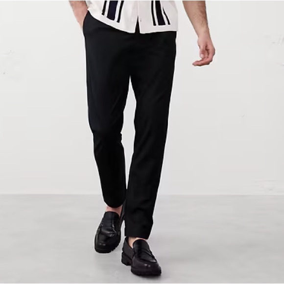 BANANA REPUBLIC SLIM CORE TEMP CHINO MENS PANTS BLACK NWT WAIST 31 Inseam 30